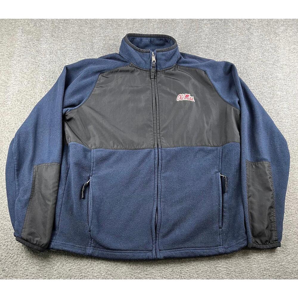 Gear for Sports Men's Navy and Black Full-Zip‎ Fleece Jacket Size Medium